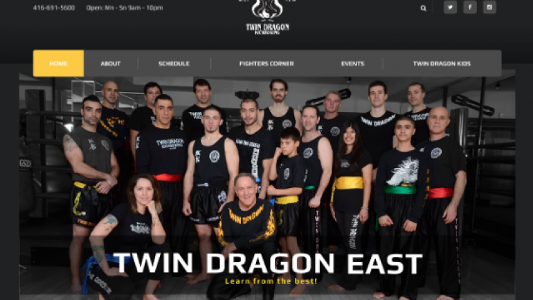 Twin Dragon East Kickboxing – New Website!